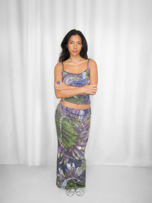 Chrysanthemum Maxi Skirt